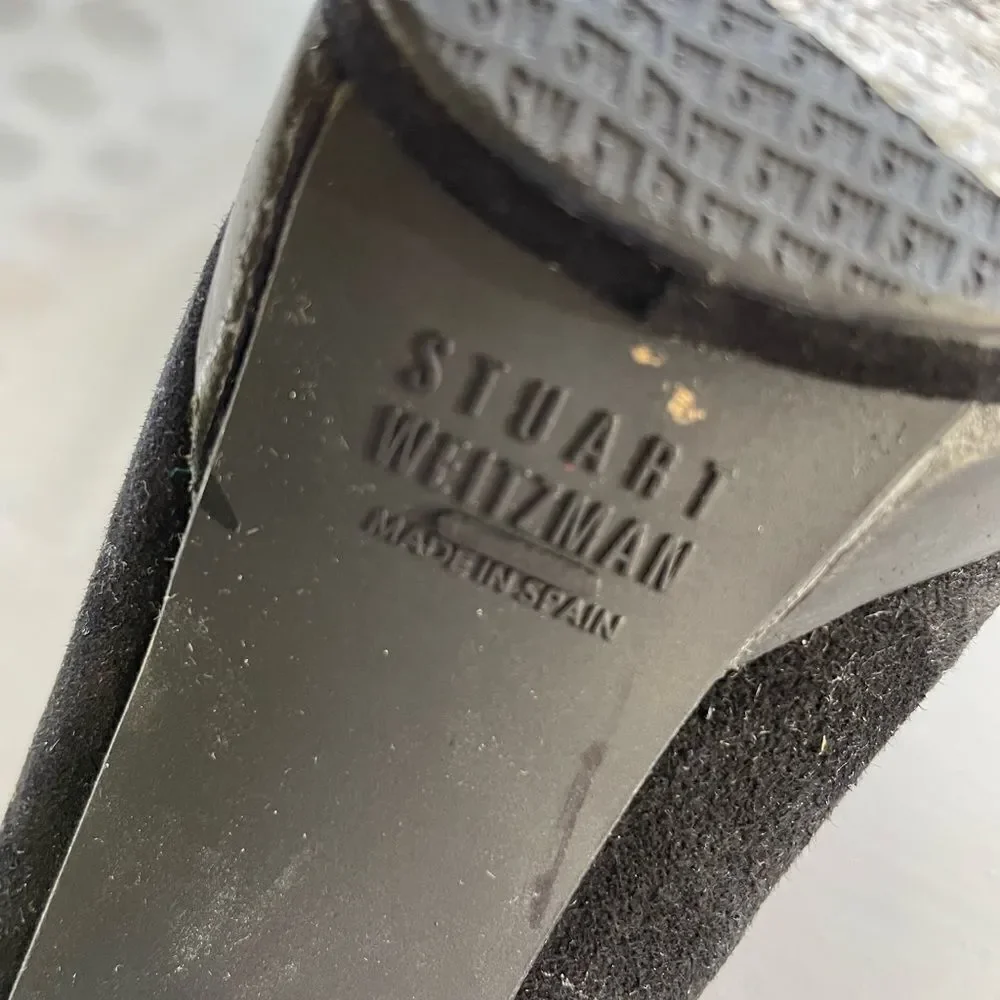 Stuart Weitzman Platform High Heeled Booties - Picture 8 of 9